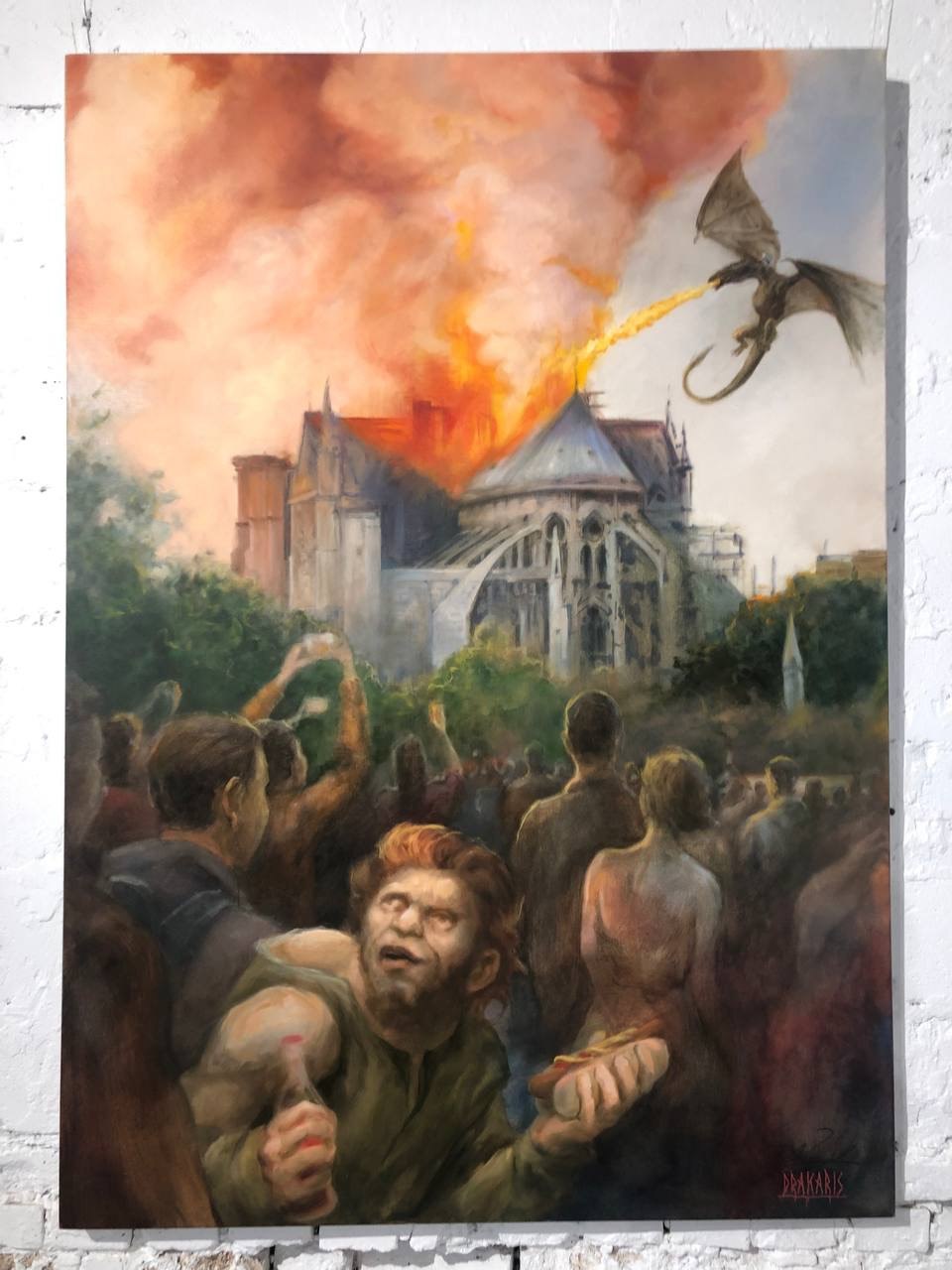 Drakaris, Notre-Dame — Oil on canvas