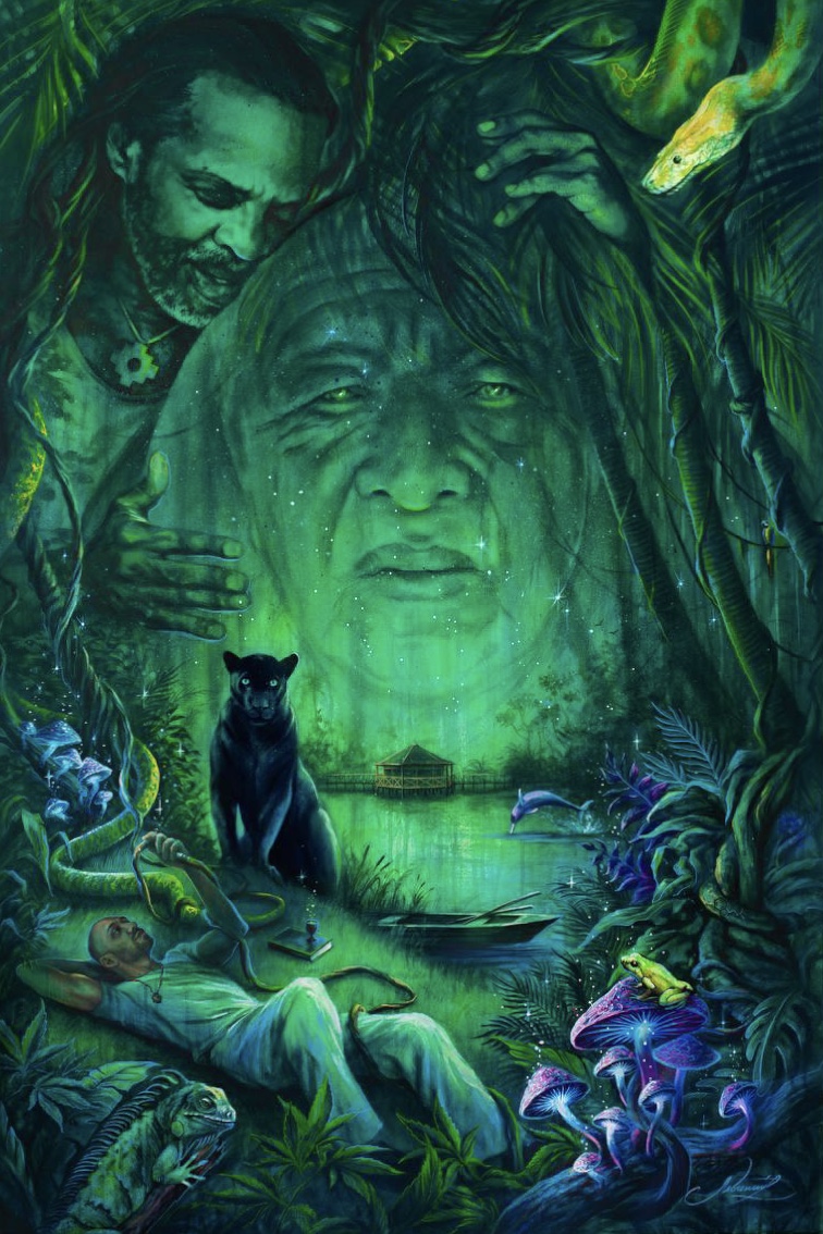 Ayahuasca, the elder — oil on canvas, Evgeniy Lapchenko